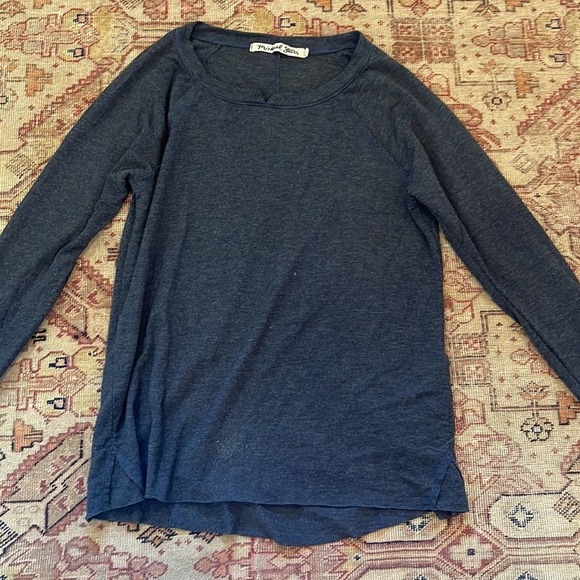 Michael Stars Activewear long sleeve blue small - Picture 2 of 7